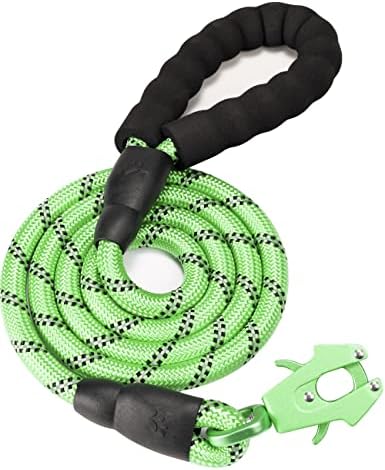 Frog Clip Dog Leash - Green, 1/2" x 6 ft